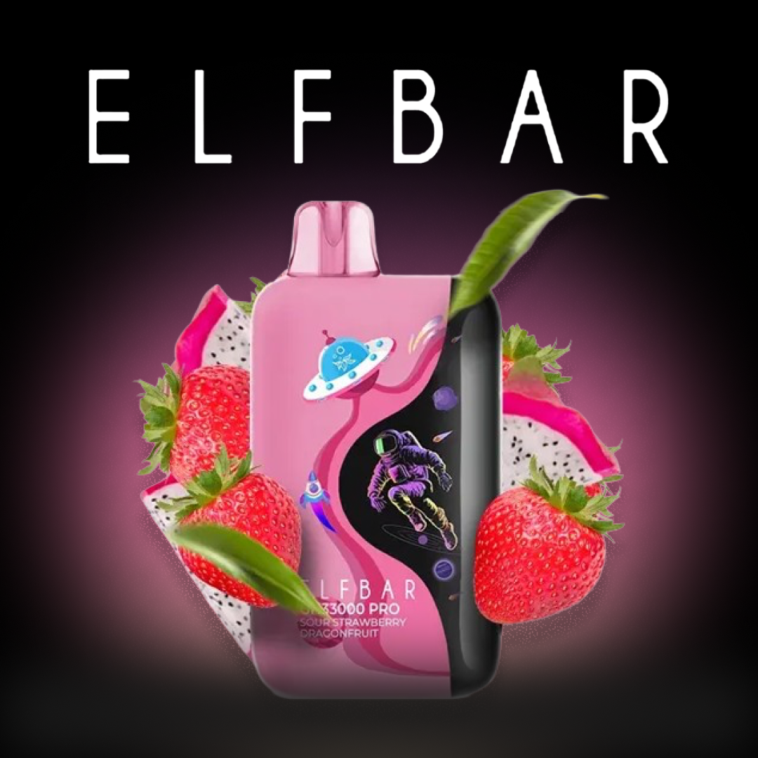 ELFBAR 33000 Sour Strawberry Dragonfruit