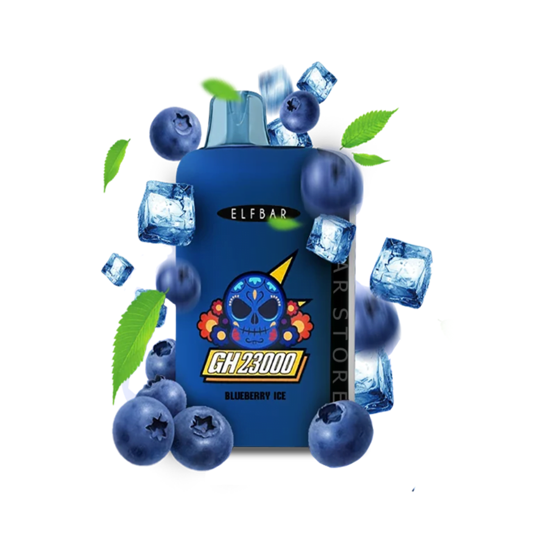 ELFBAR 23000 Blueberry Ice.