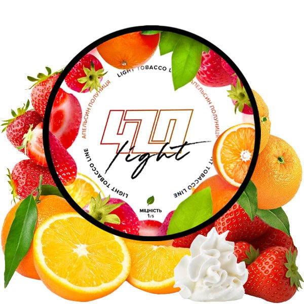 Tobacco 420 Light Line Orange Strawberry 100g