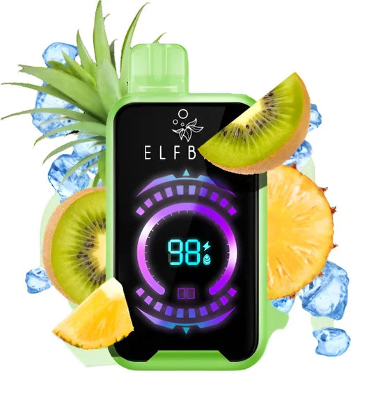 ELFBAR 18000 Kiwi Pineapple Ice.