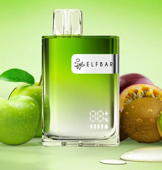 ELFBAR 8000 Green Apple Passion Fruit Kiwi.